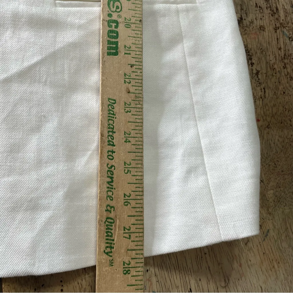 J. Crew Parke White Linen Blazer Women’s Size 16T - Image 7