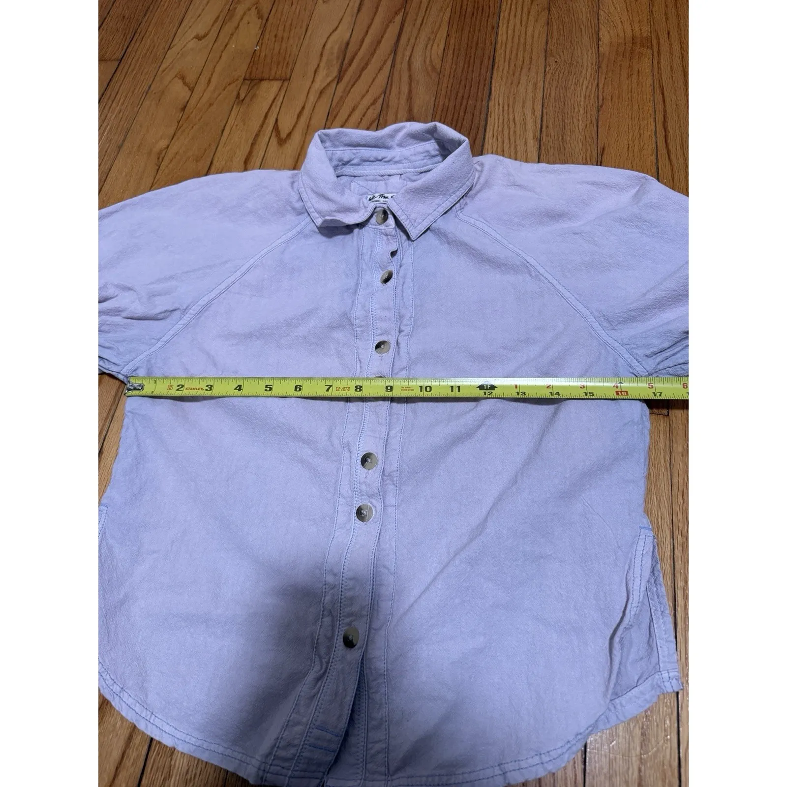 We the Free People Ellie Button Front Top in Light Purple Size XS - Image 8