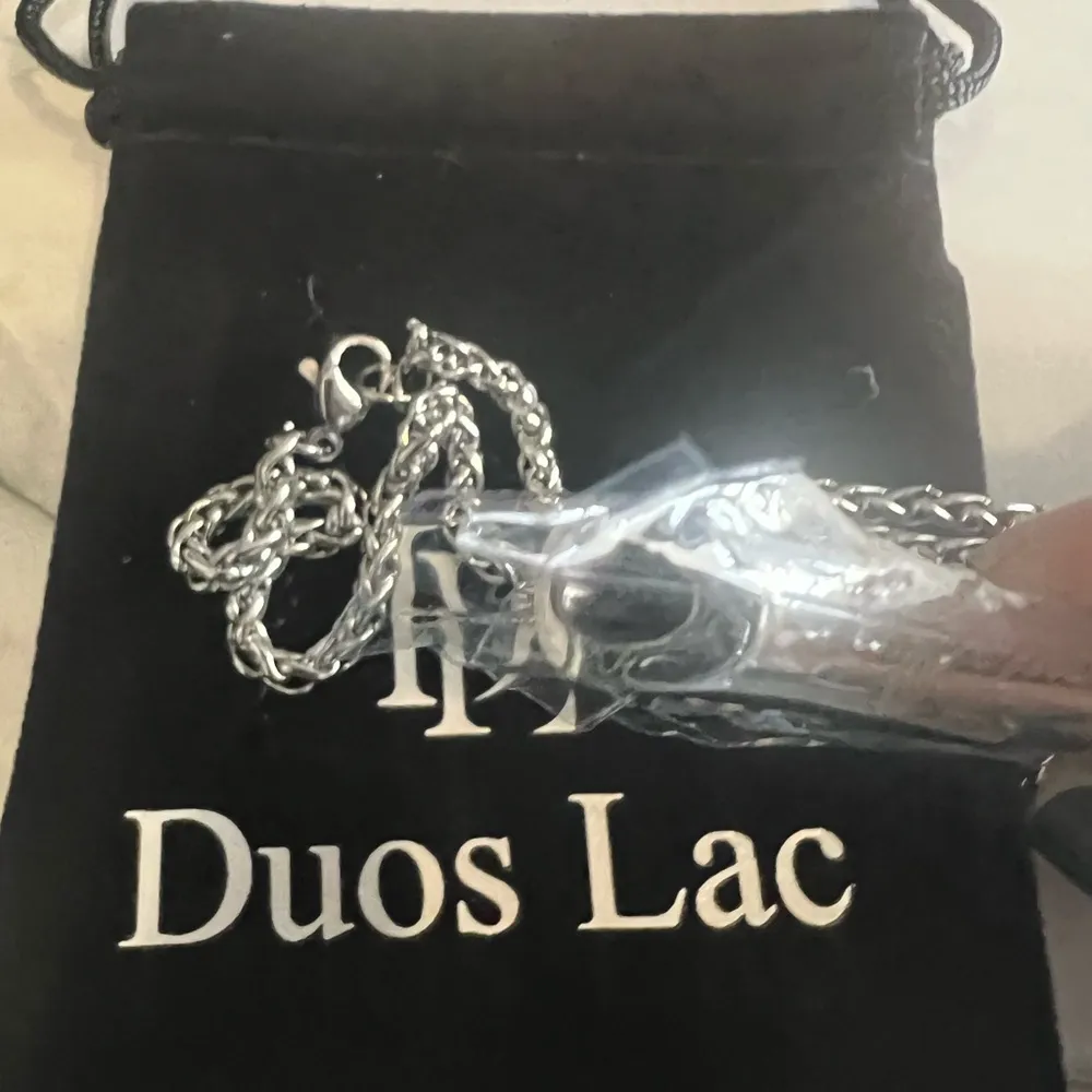 DUOS LAC Breathing Necklace Tool 4 Anxiety Relief, Meditation Smoking Cessation Silver - Image 2