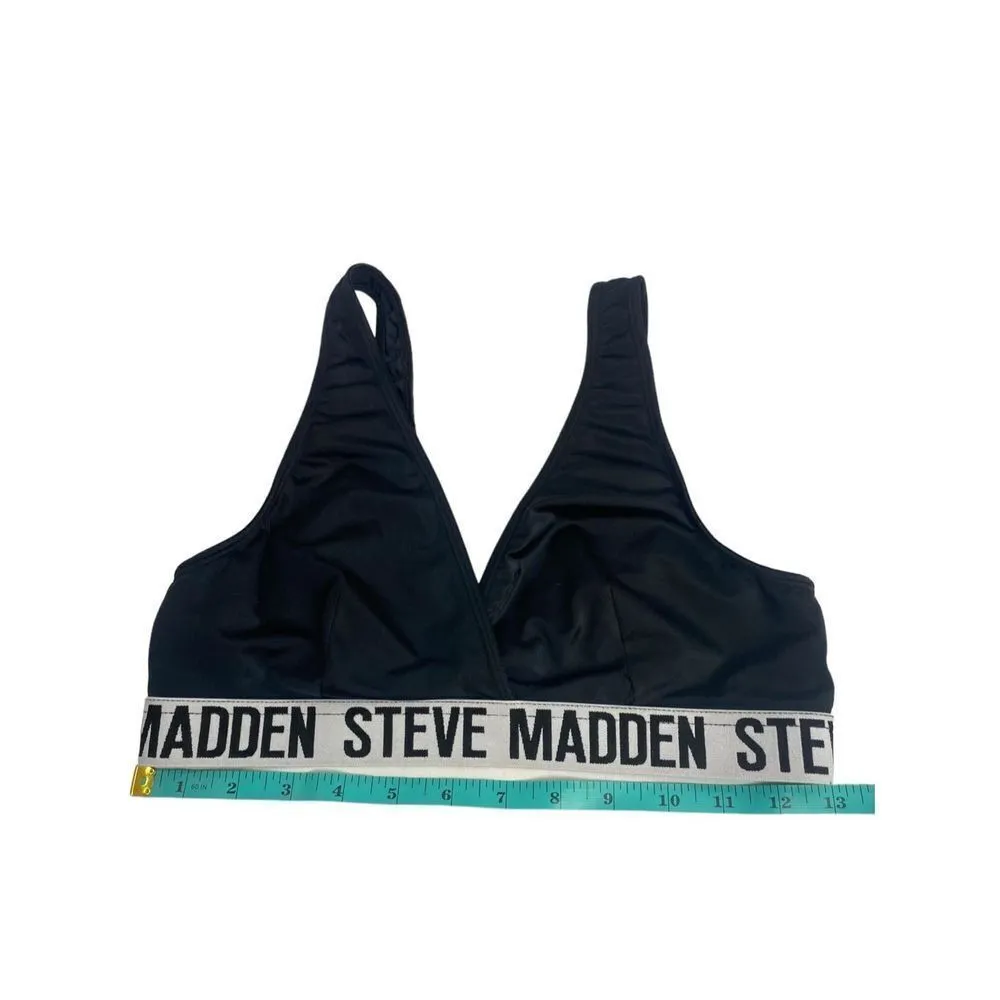 Steve Madden black sports bra size small (no tag see pic measurements) - Image 3