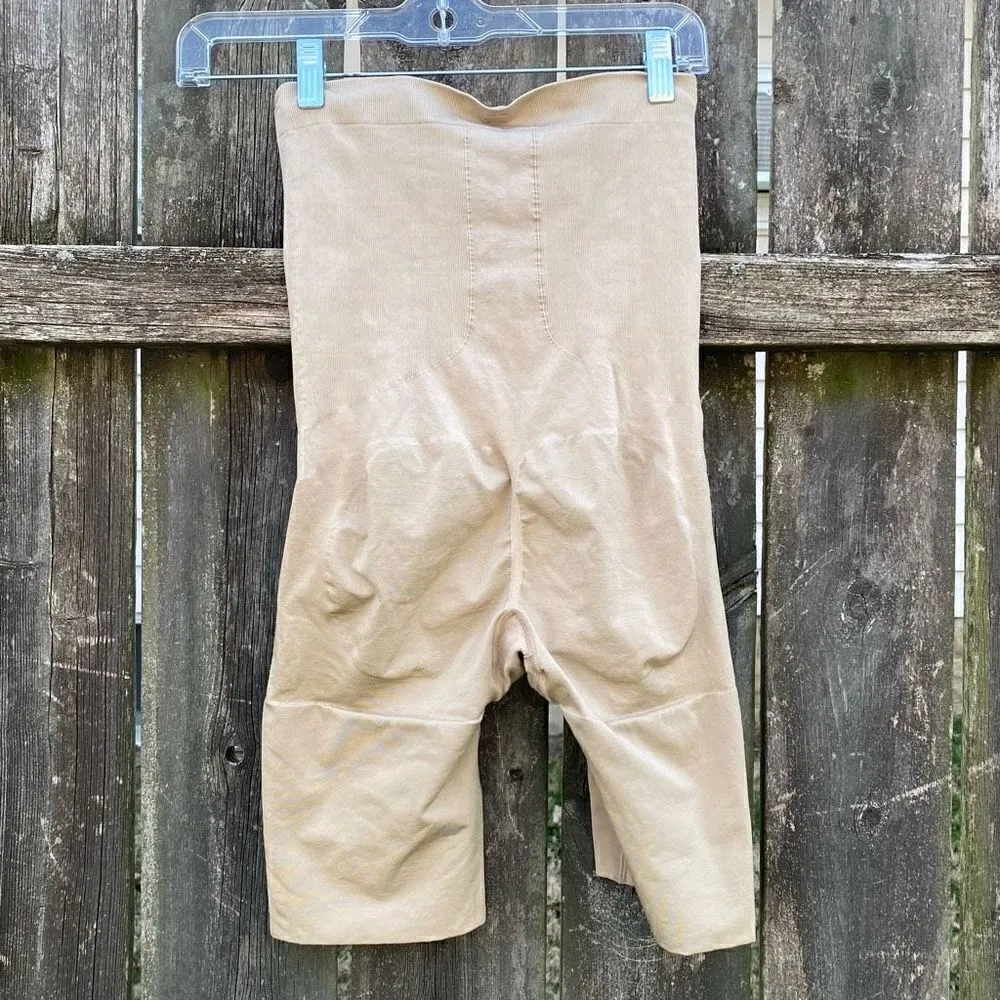 Spanx Nude Shaping Shorts Bodysuit | L - Image 4