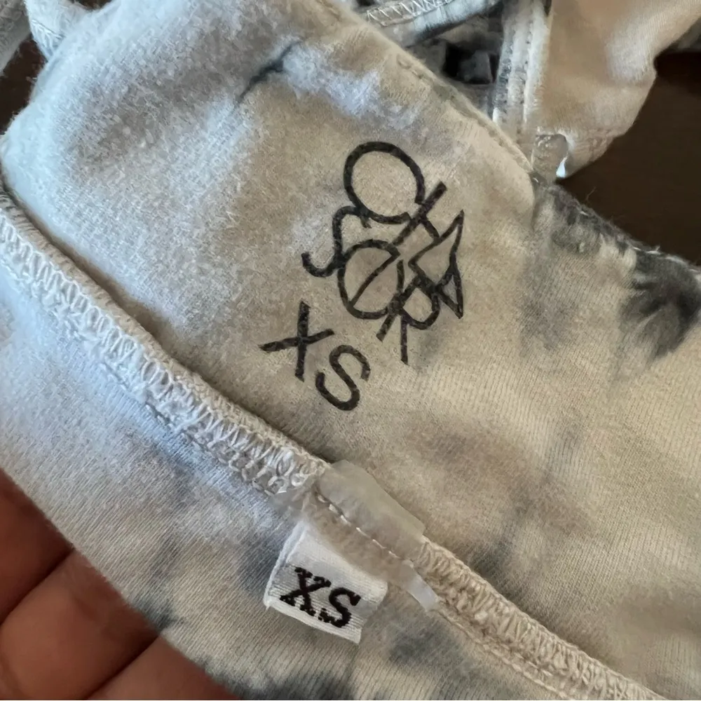 Chaser Cotton Strappy Tie Dye Bralette Top Lounge XS - Image 5