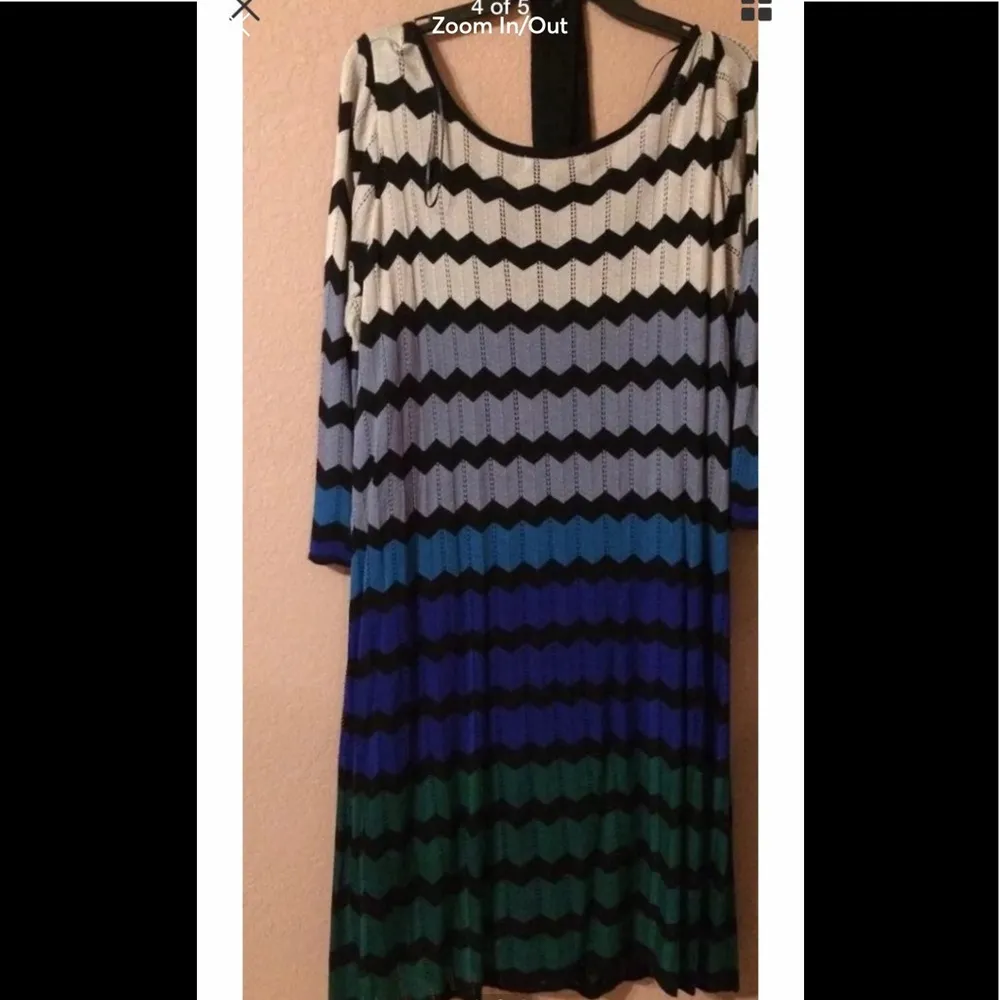 Casual 3/4 sleeve knit dress plus size 2X - Image 3