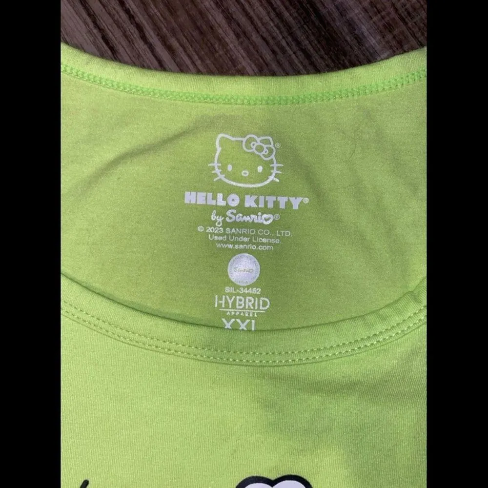 Hello Kitty  Lime Green crop - Image 5