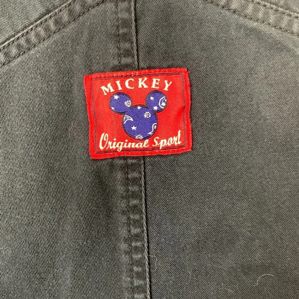 Vintage Mickey Shortalls women's 18/20 1x 2x navy blue red bandana travel overal - Image 10