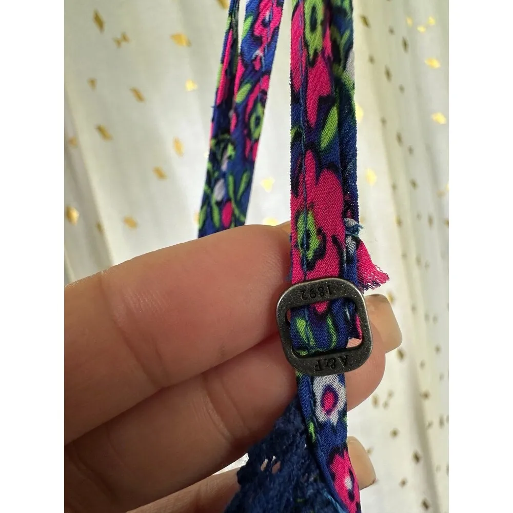 Abercrombie & Fitch Y2K Vintage Ditsy Floral Lace Trim Adjustable Sundress S - Image 8