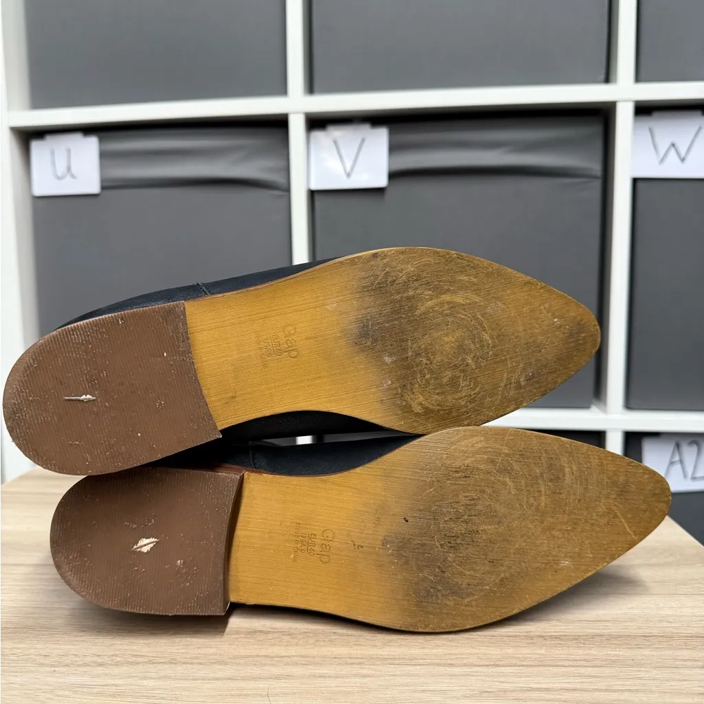 Gap Black Vegan Leather Chelsea Ankle Boots - Image 7