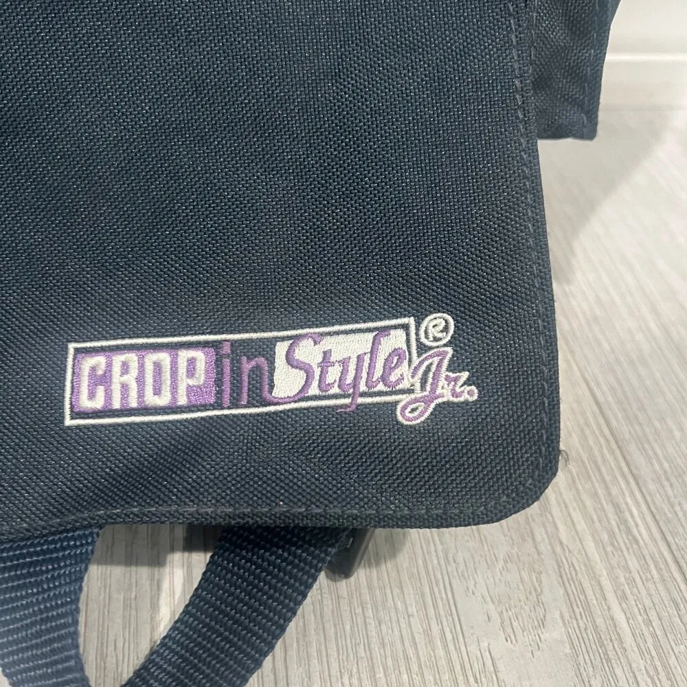 CROP IN STYLE JR. SCRAPBOOKING ORGANIZER CASE SHOULDER STRAP NAVY BLUE - Image 5