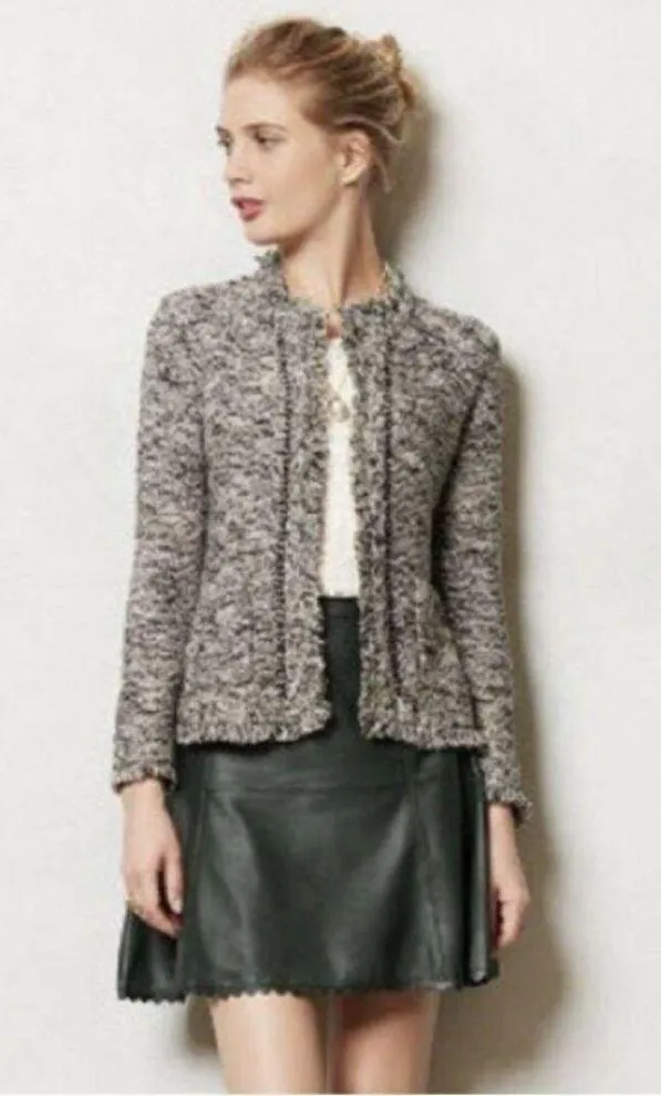 💕ANTHRO ANGEL OF THE NORTH💕 Fringed Cardigan (S) Green - Image 6