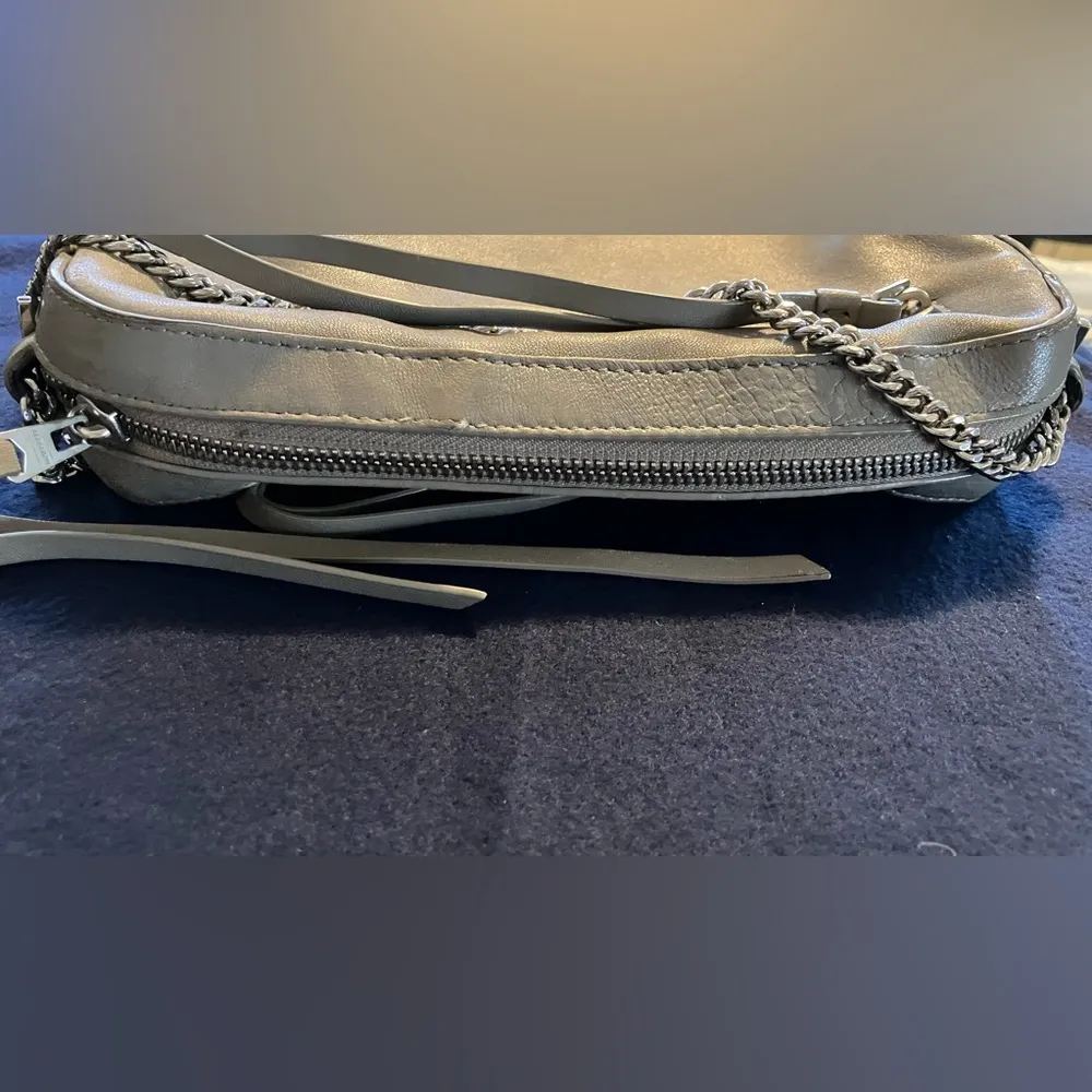 AllSaints Leather Chain Square Crossbody - Image 10