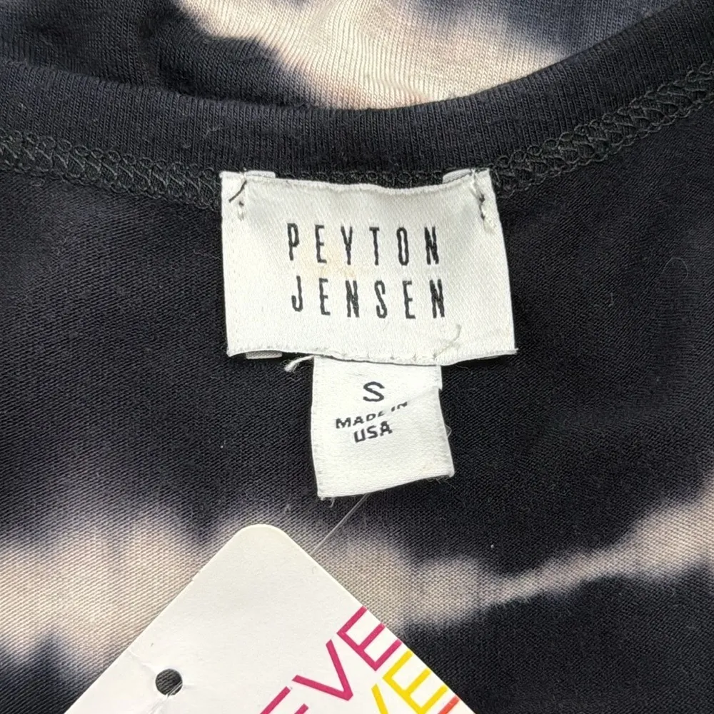 Evereve Peyton Jensen NWT Black Tie Dye V-Neck Tank Top Size Small - Image 6