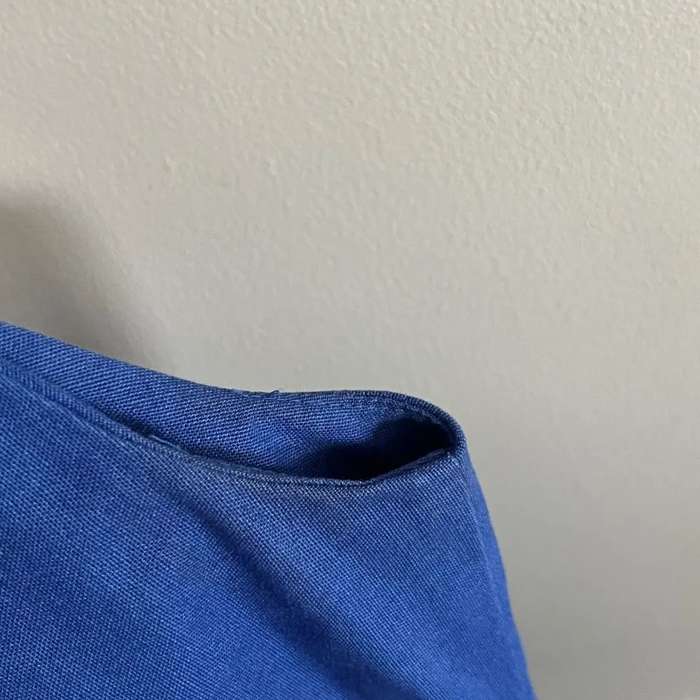 Vintage Malia Strawberry Dress & Bolero Set Blue Cottagecore Retro Pinup - Image 4