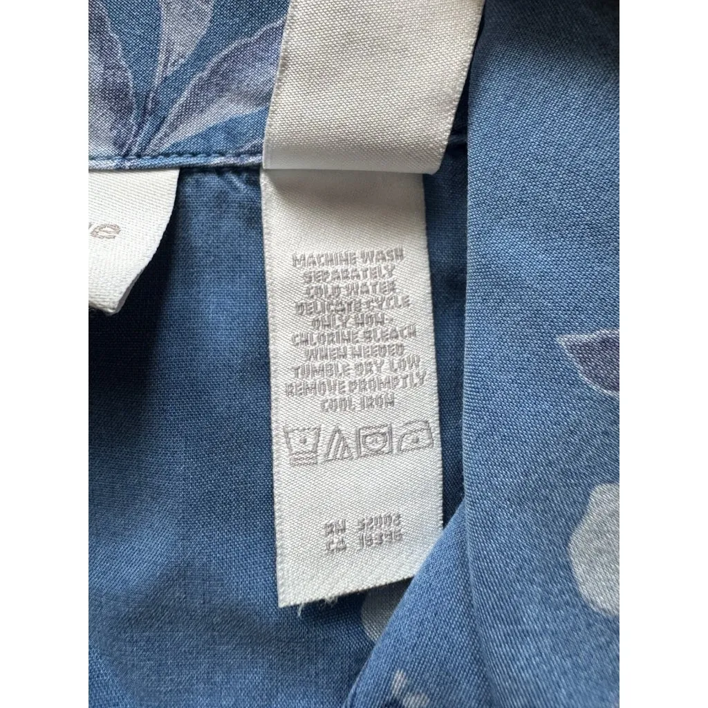 Women Liz Claiborne 16 Floral Button Down Shirt Tencel Summer Spring NWT - Image 8