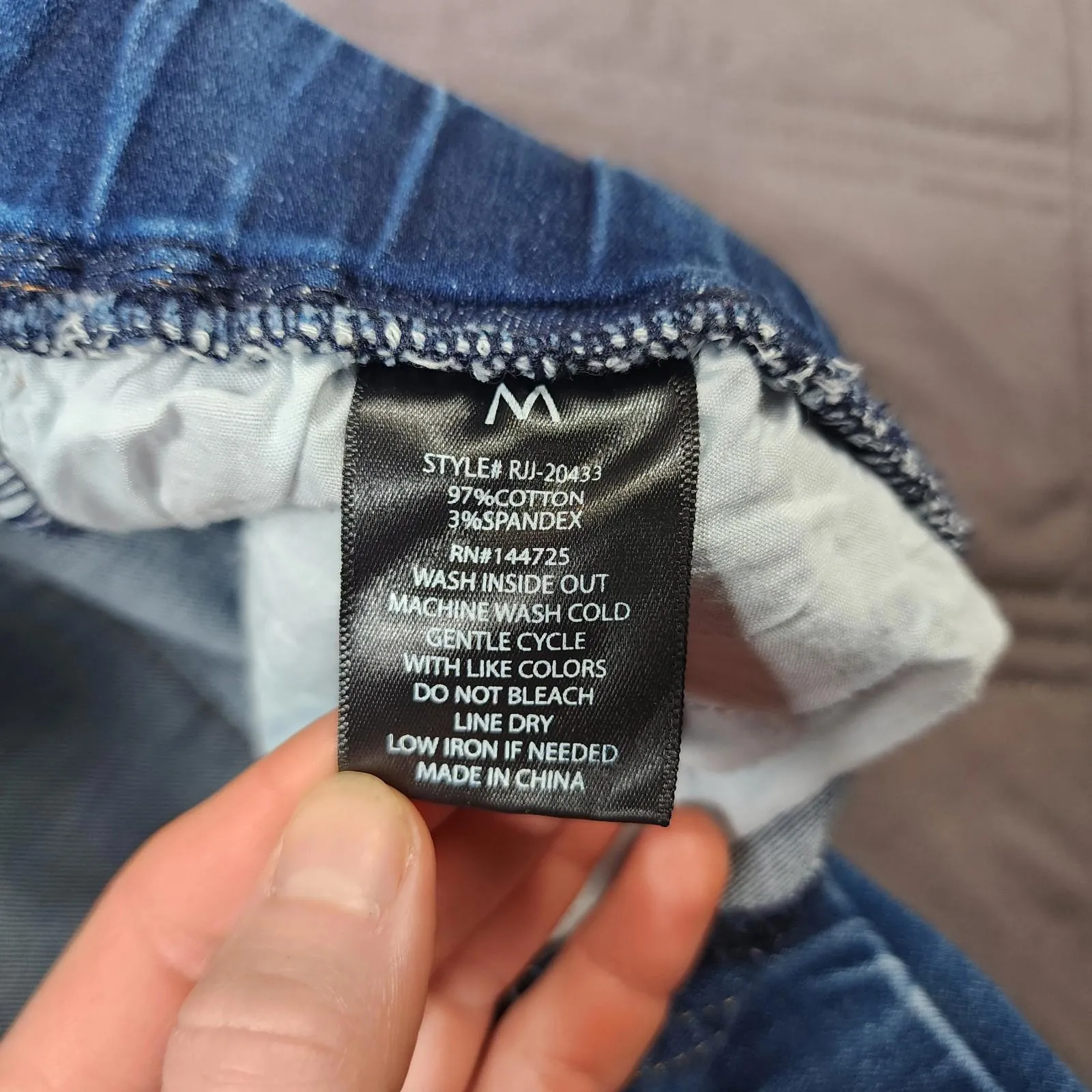 American Bazi Jeans Women's Medium Denim Blue Skinny Distressed Streetwear - Image 5