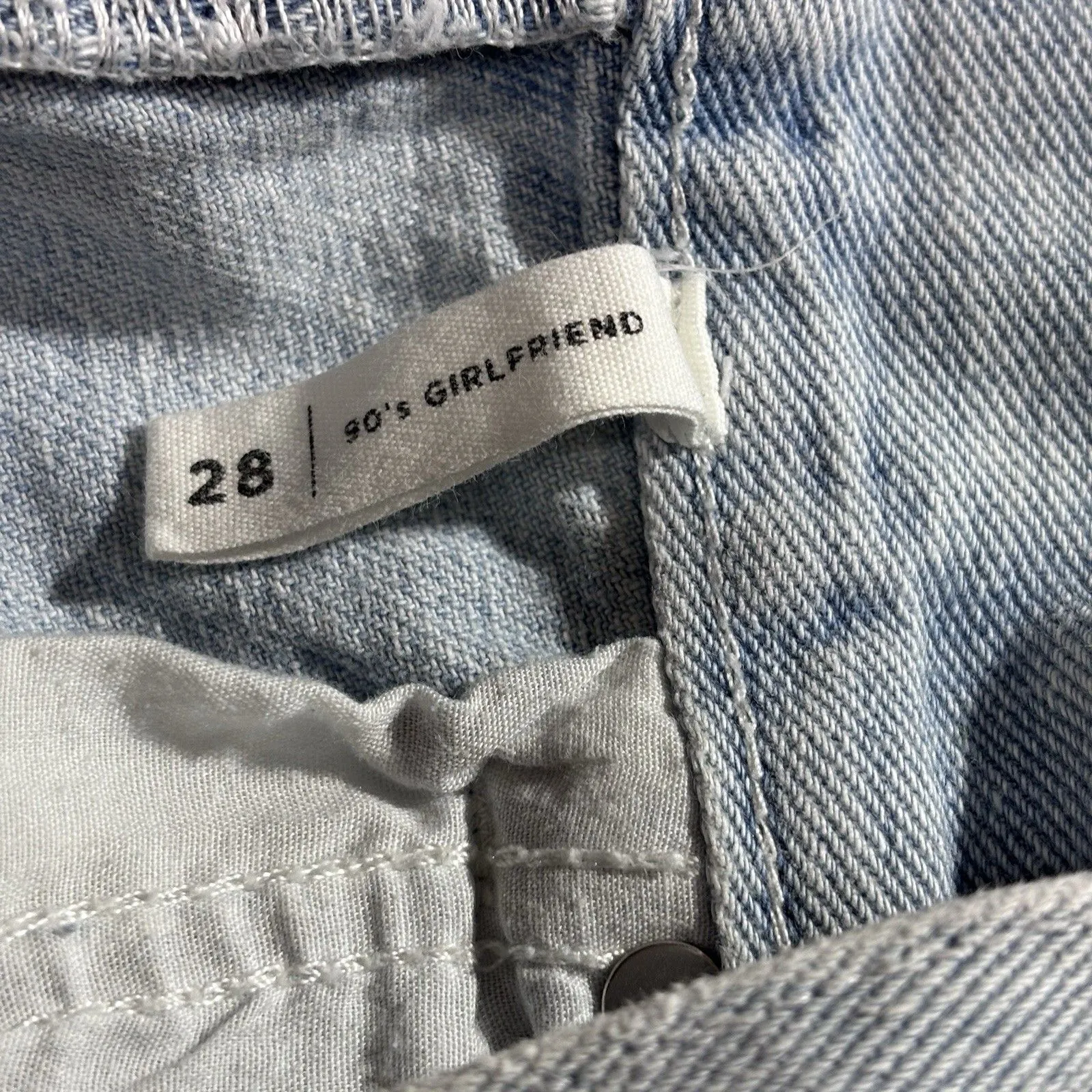 Pacsun Shorts 90S Girlfriend Button Fly Denim Shorts Cut Off size 26 with heart - Image 10