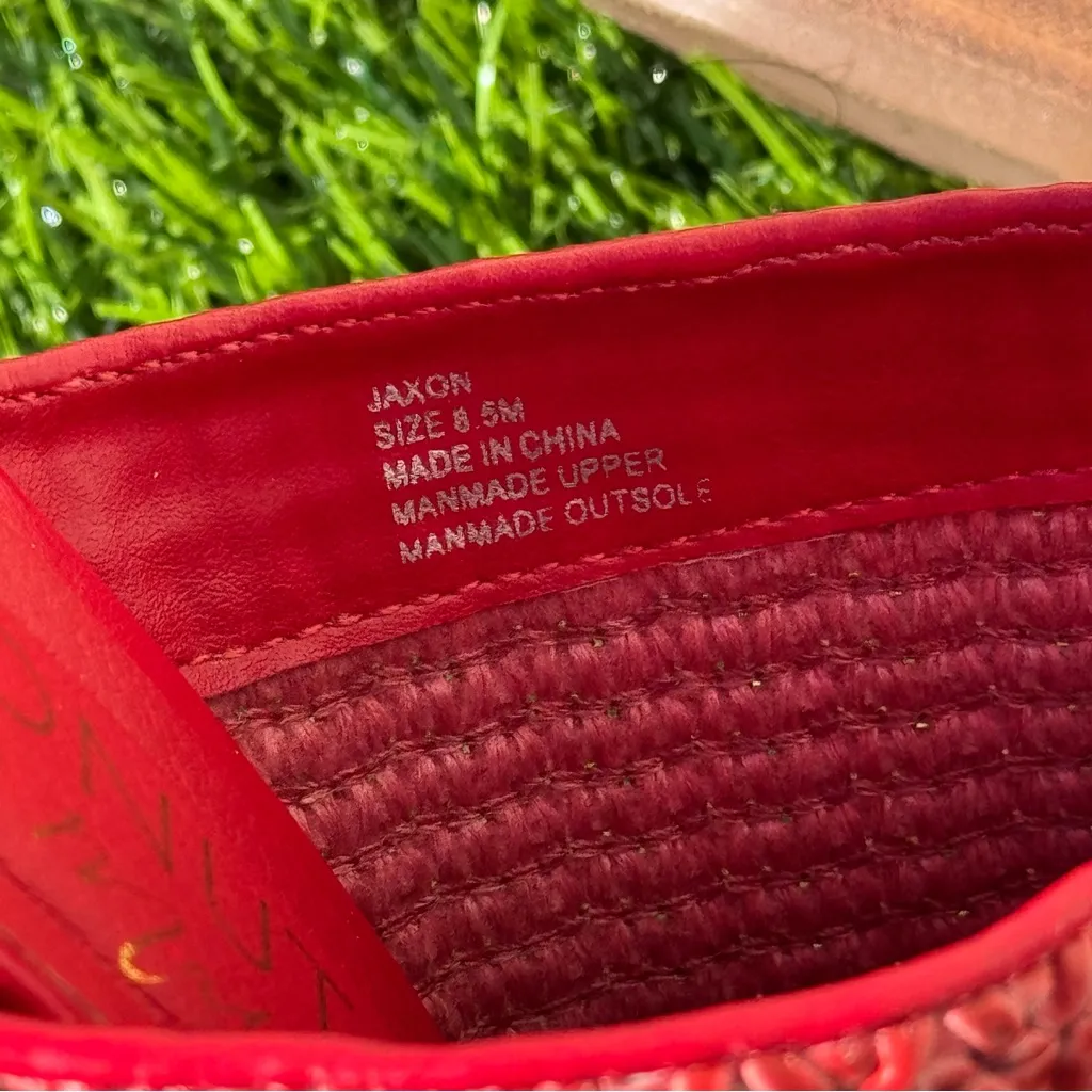 Coconuts by Matisse Red Woven Mules Size 8.5M - Image 6