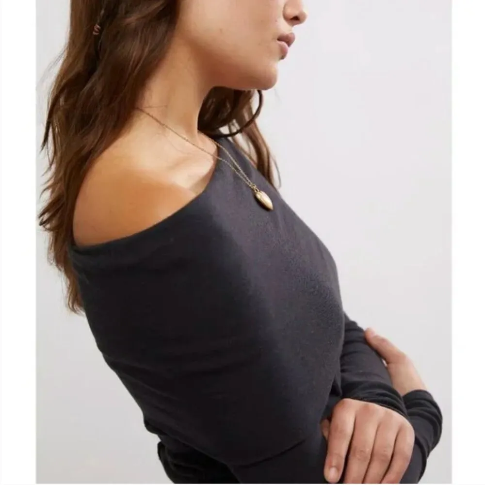 FREE PEOPLE NWT Iris Layering Top / Black - small - Image 3