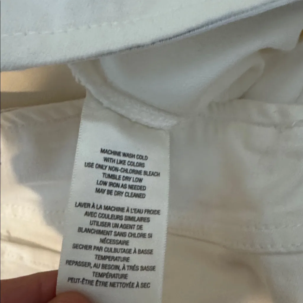 We The Free Jenny High Rise Skinny Flare Pants White Size 31 - Image 7