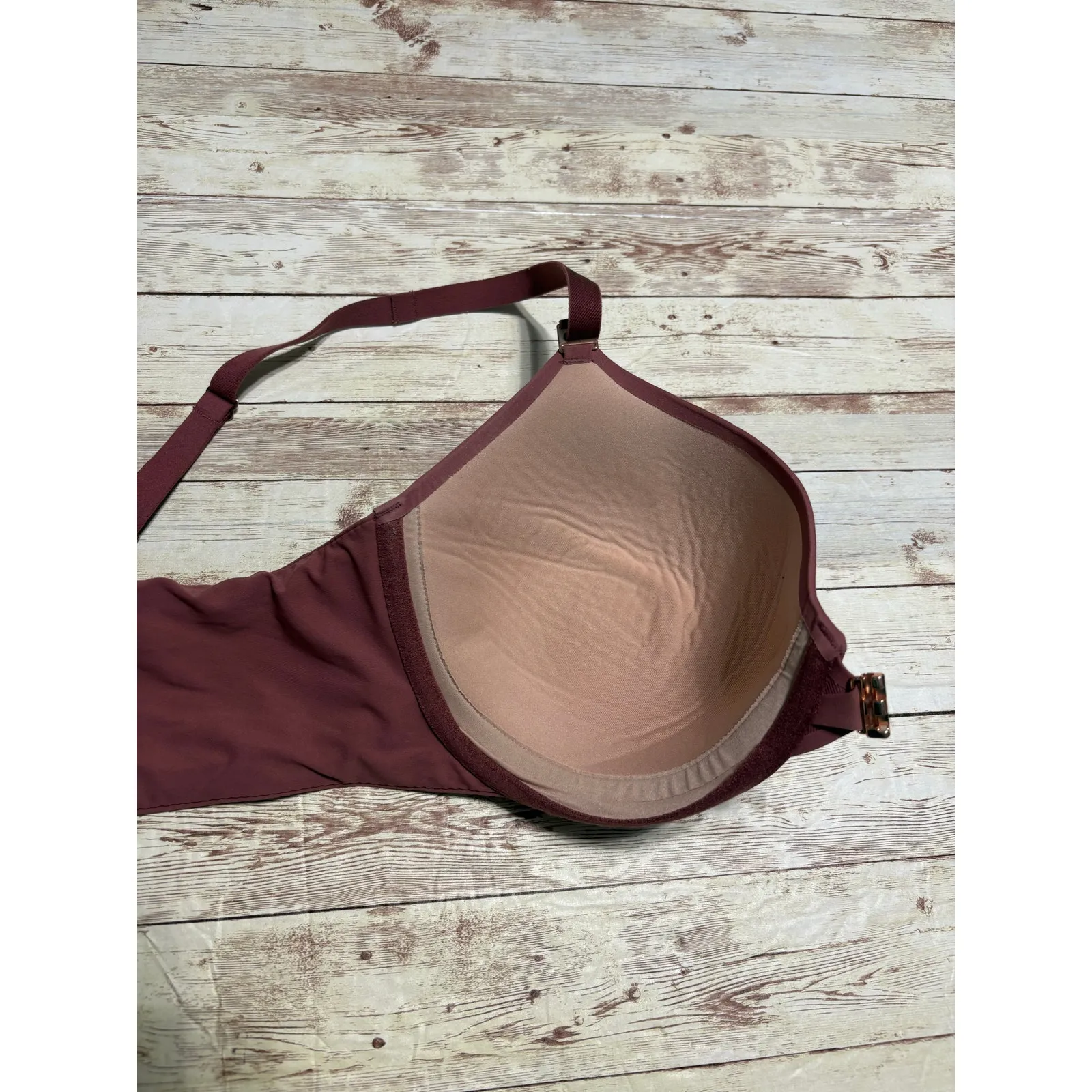 Soma  Bodify Perfect Coverage Bra Size 38DD Front Closure Underwire Mauve - Image 4