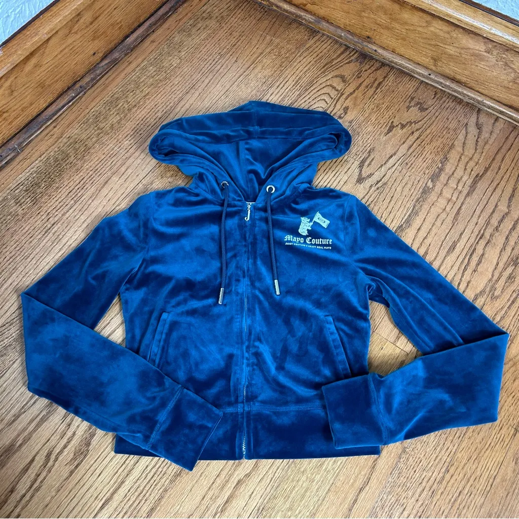 *RARE*Y2K Juicy Couture x Kraft Mayo Velour Tracksuit Jacket Size XS Pants S - Image 9