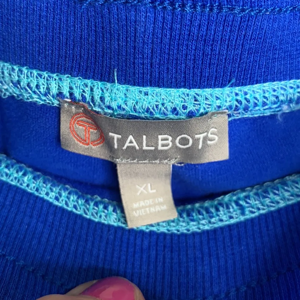 T By Talbots Skort Skirt Heather Blue Shorts Pockets Stretch W-567 Sz XL - Image 5