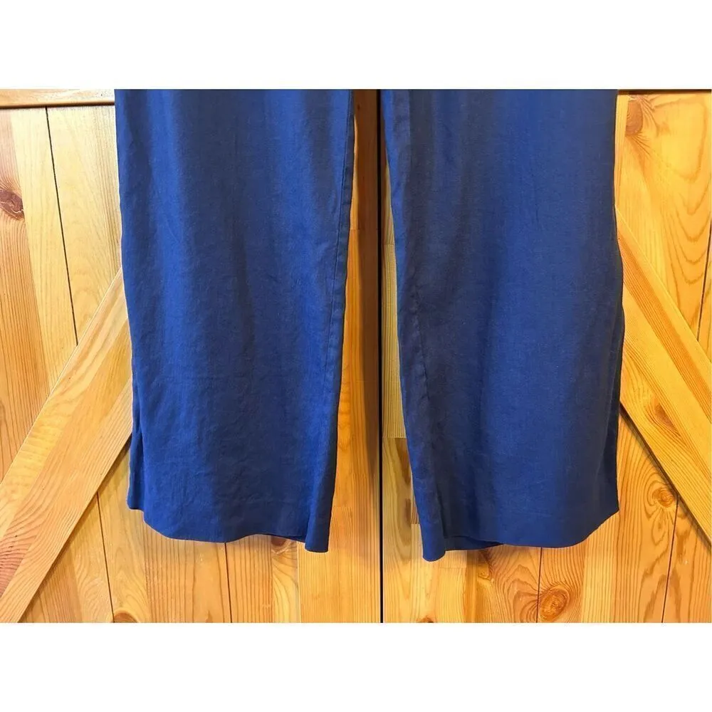 DKNY Pants Womens 6 Blue Wide Leg Pockets Dress Pants (4653) Read - Image 2