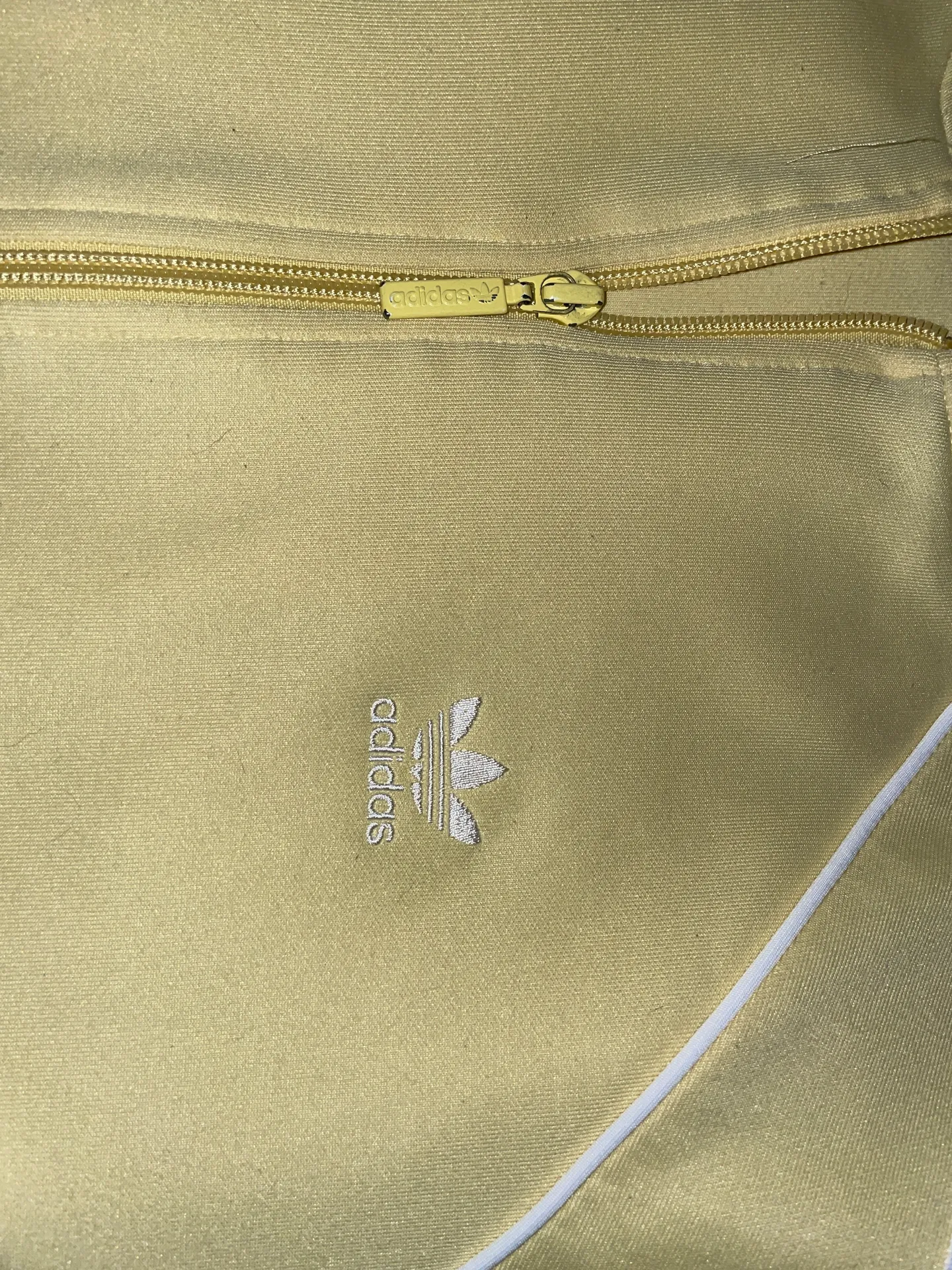 Adidas Zip-up Jacket Yellow - Image 2