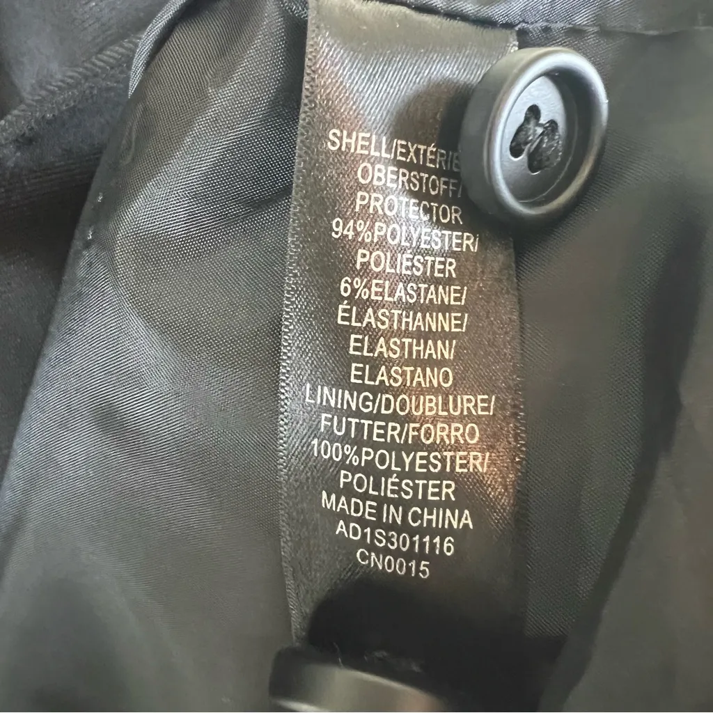 Adrianna Papell Twill One Button Blazer in Black Size Large - Image 7