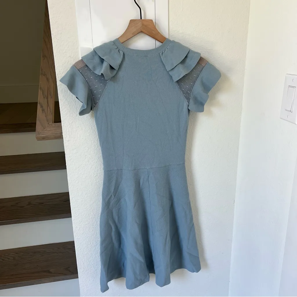 RED Valentino Abito Maglia Mini Dress in Blue - Image 3