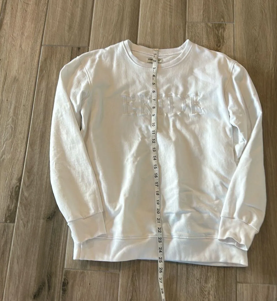 Bride Sweatshirt White Size M - Image 3