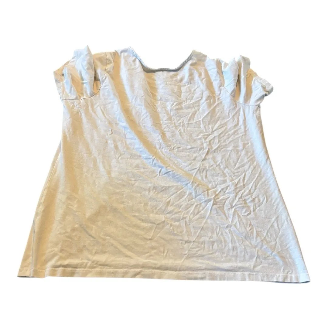 Susan Graver Women's Essentials White T-Shirt Size 1X - Image 2