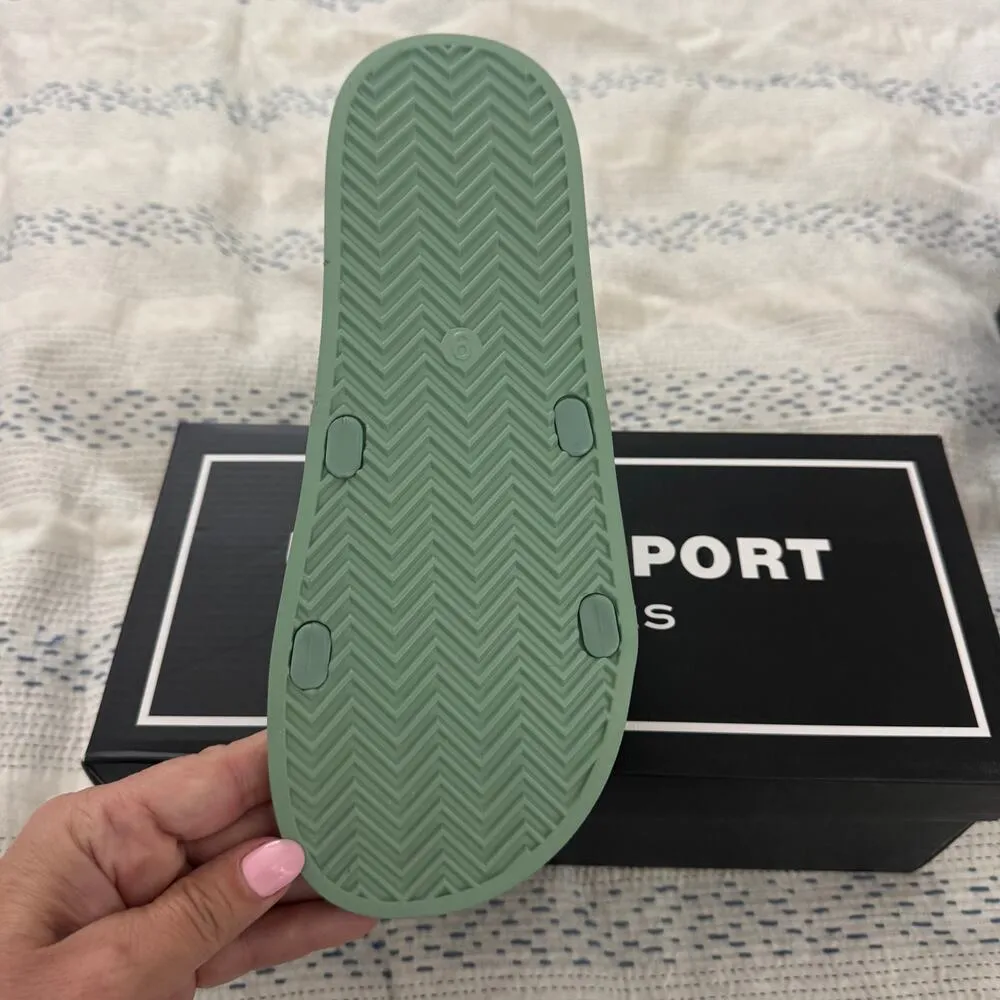 NEW J SLides by Urban Sport Fabio Light Green Slide On Sandals Womens Size 9 - Image 4