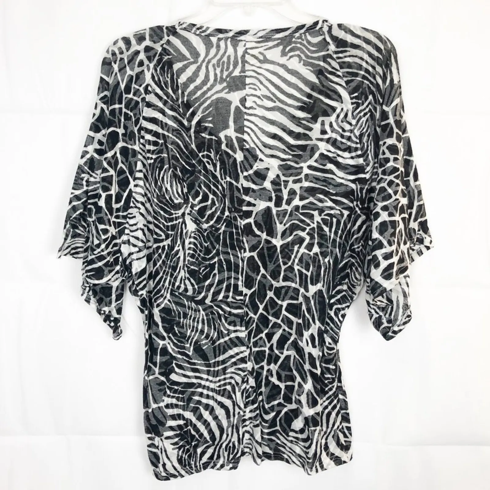 Loveapella Dolman Wide Sleeve Women's Animal Print Top Size M - Image 6