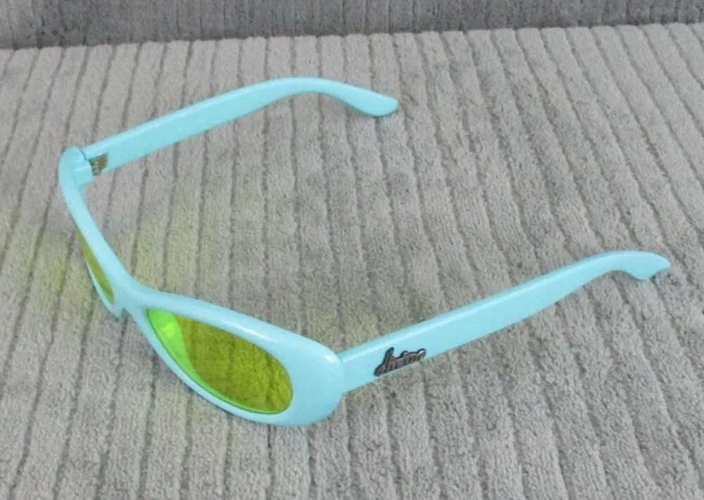 New Divine Eyewear Medusa Light Blue/Clear Yellow Sunglasses Women's NWT Blue - Image 7