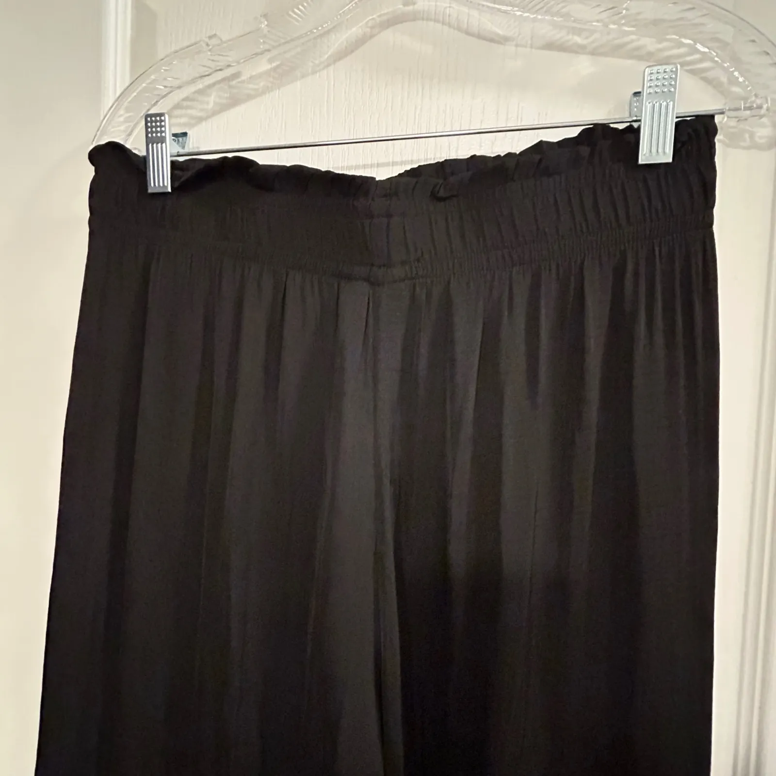 Joie Black Wide Leg Palazzo Pants Medium elastic Waist - Image 8
