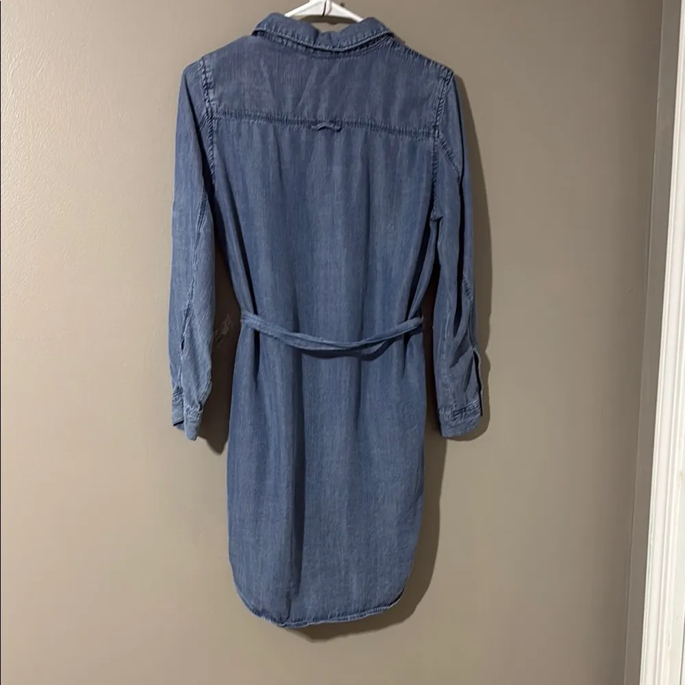 Velvet Heart Blue High-Low Shirt Dress - Image 3