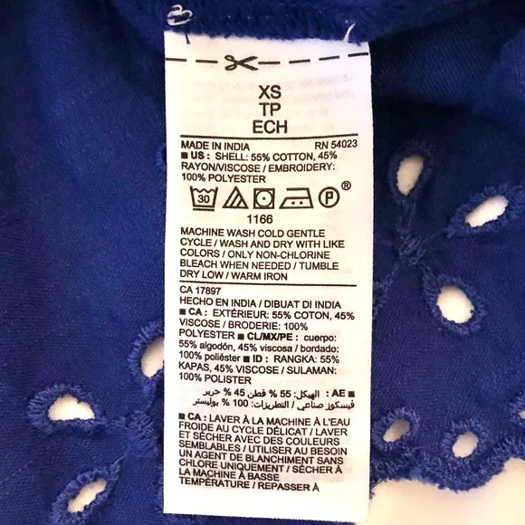 New  Floral Eyelet Scalloped Hem Embroidered Dot Top - Image 14