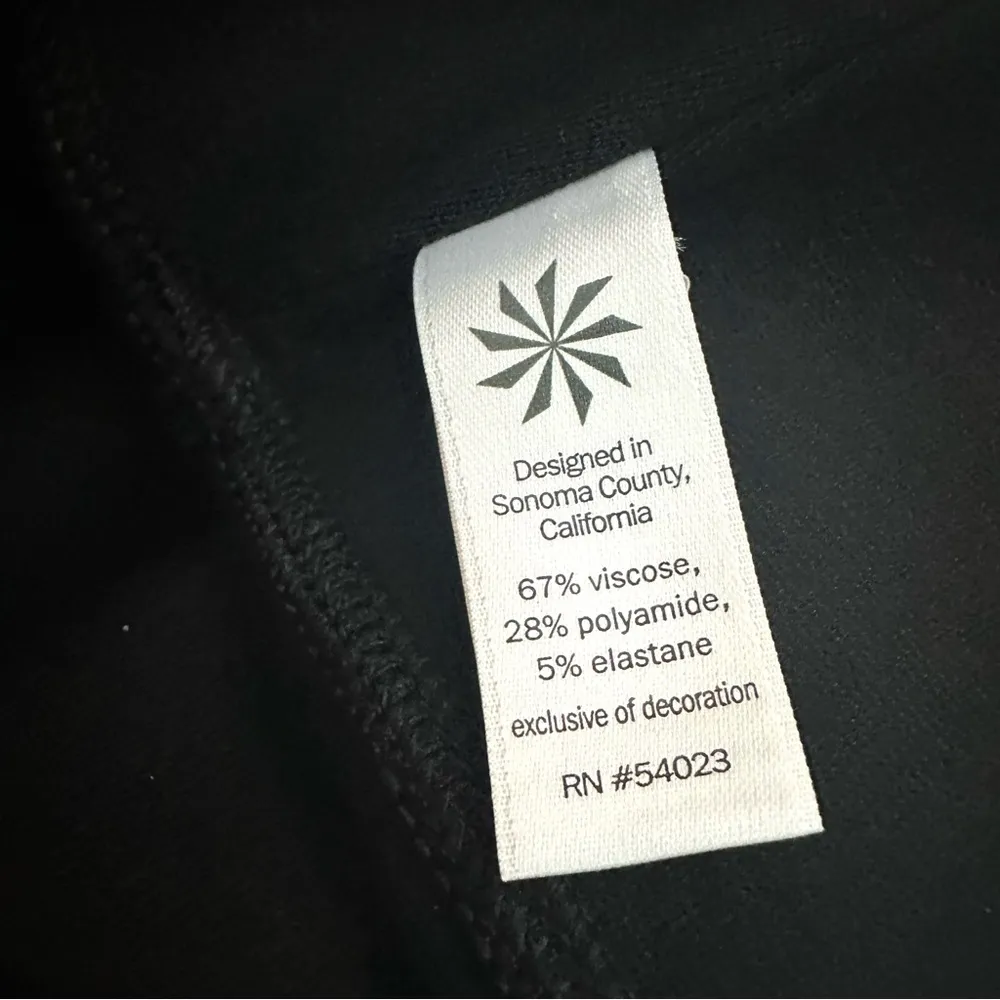 Athleta Black Sleek Ponte Knit Moto A-Line Above Knee Skirt - Zipper Pockets - Image 6