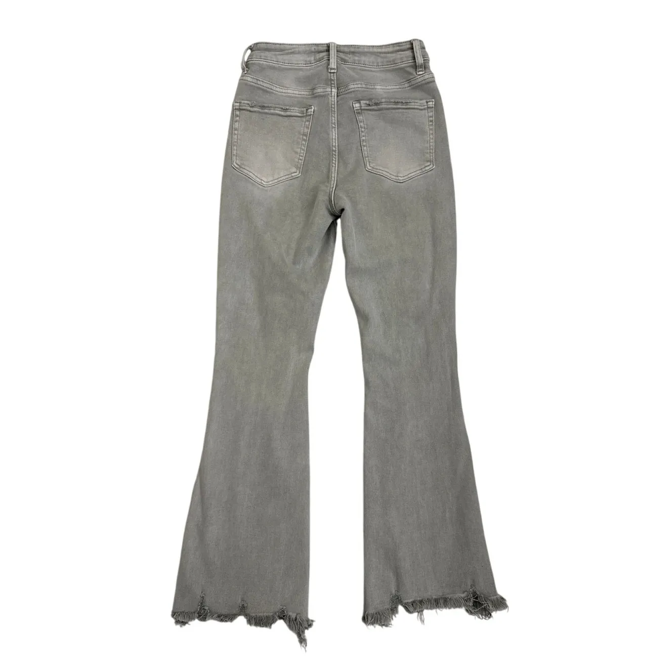 Lovervet by Vervet Pants Cropped Flare Distressed Gray Jeans Size Women's 1 / 25 - Image 4
