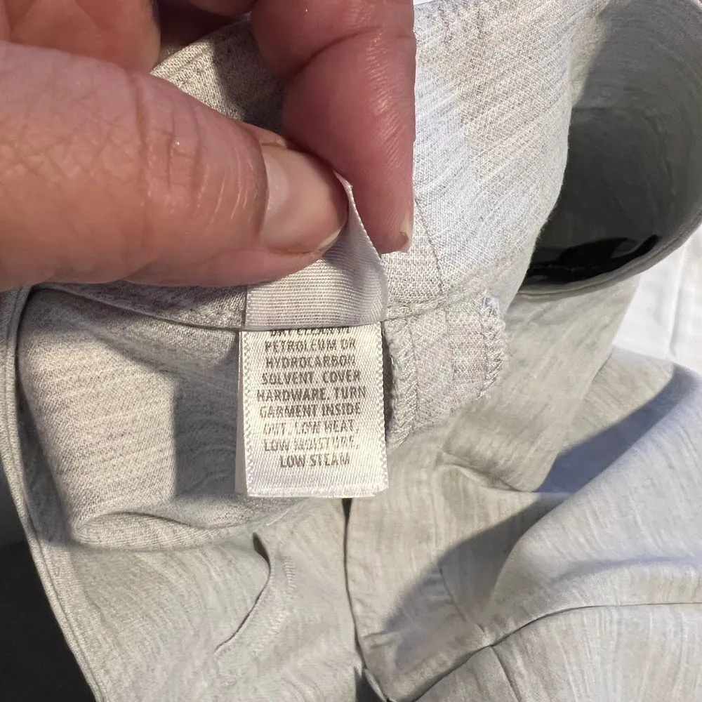 St. John‎ Light Gray Elegant Knit Flat Waist Tapered Pants SZ 14-Business Casual - Image 4