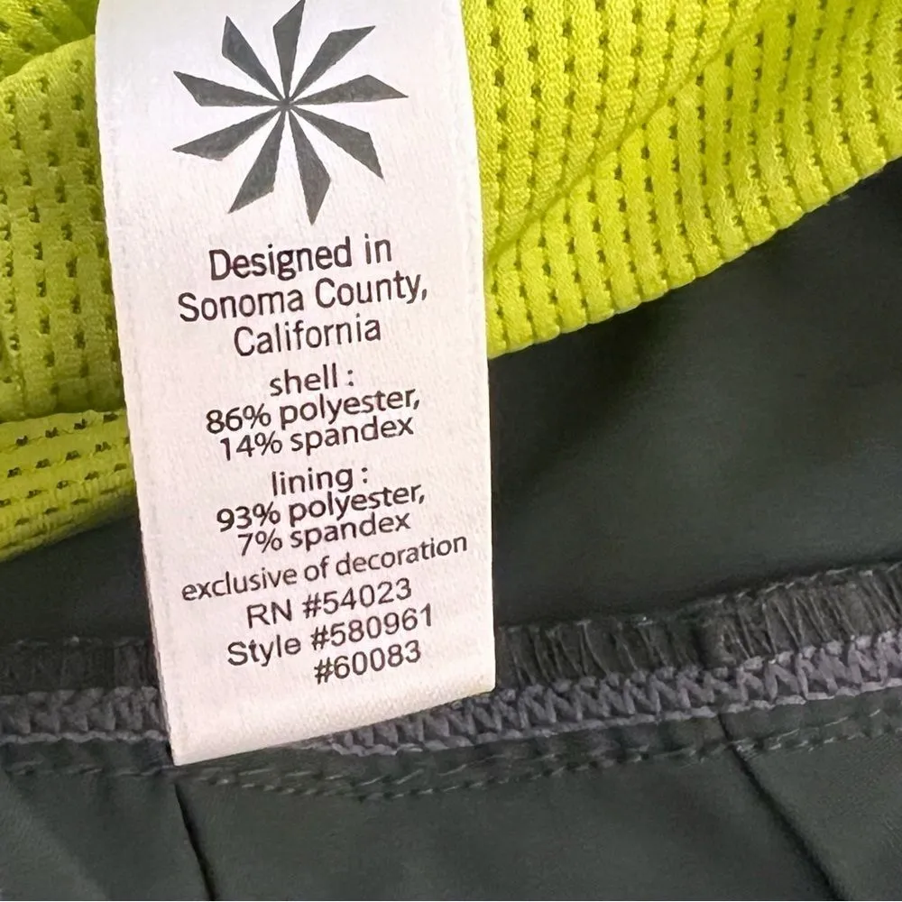 Athleta Womens Warrior Pleated Skort Skirt Tennis Golf Running Gray SZ XS - Image 7