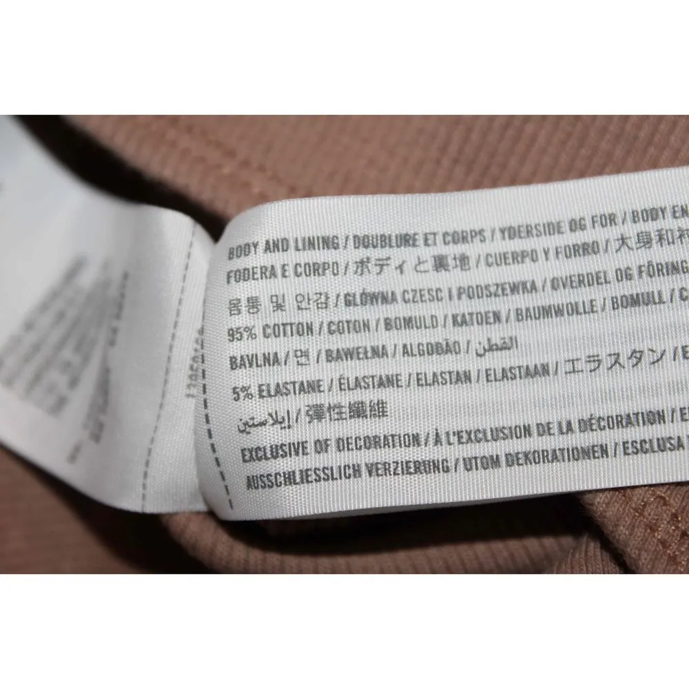 Womens Abercrombie & Fitch Brown Ribbed Long Sleeve Bodysuit Top Size Small S - Image 4