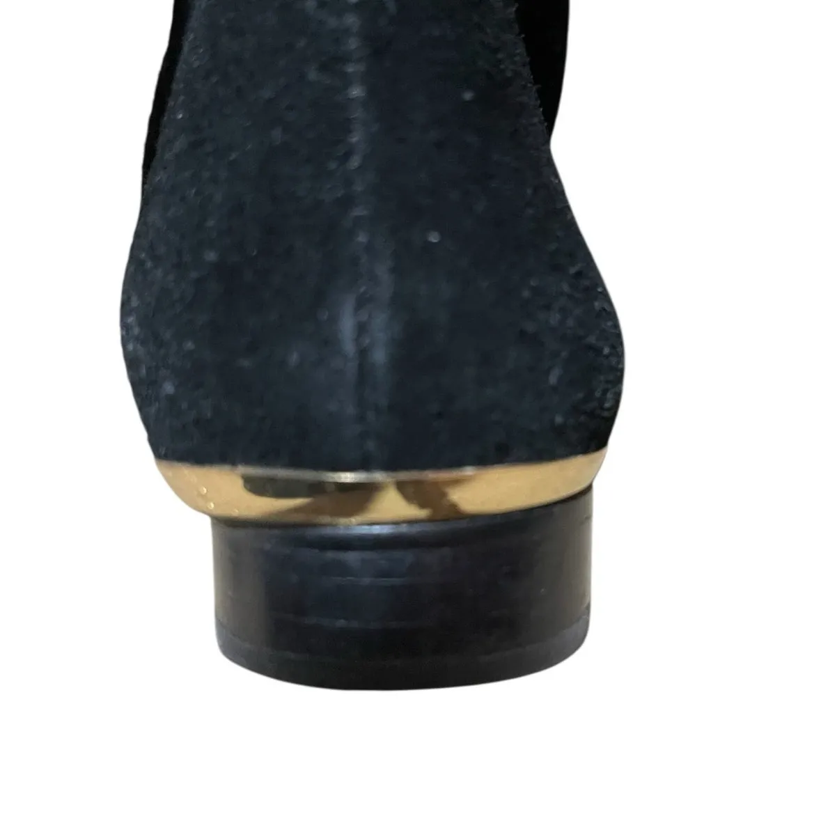 GILI Womens Size 8.5 Black Leather Suede Tall Shaft Chandra Stretch Zip Boot - Image 5