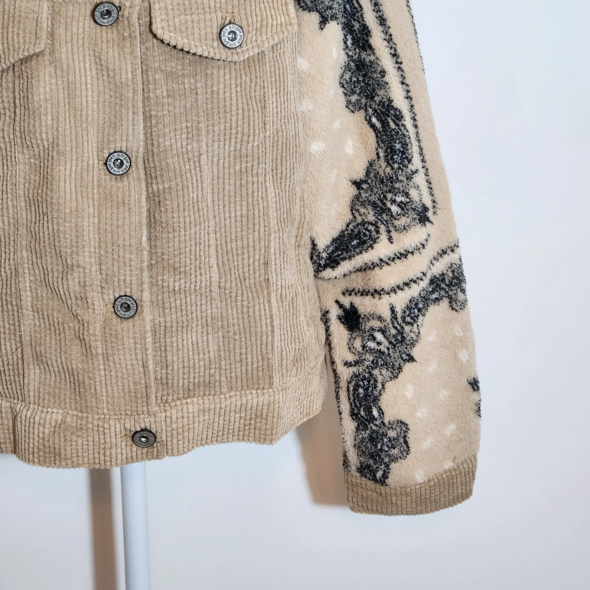 Umgee Tan Corduroy Shacket Jacket Size Small NWT Boho Tan Shacket - Image 3