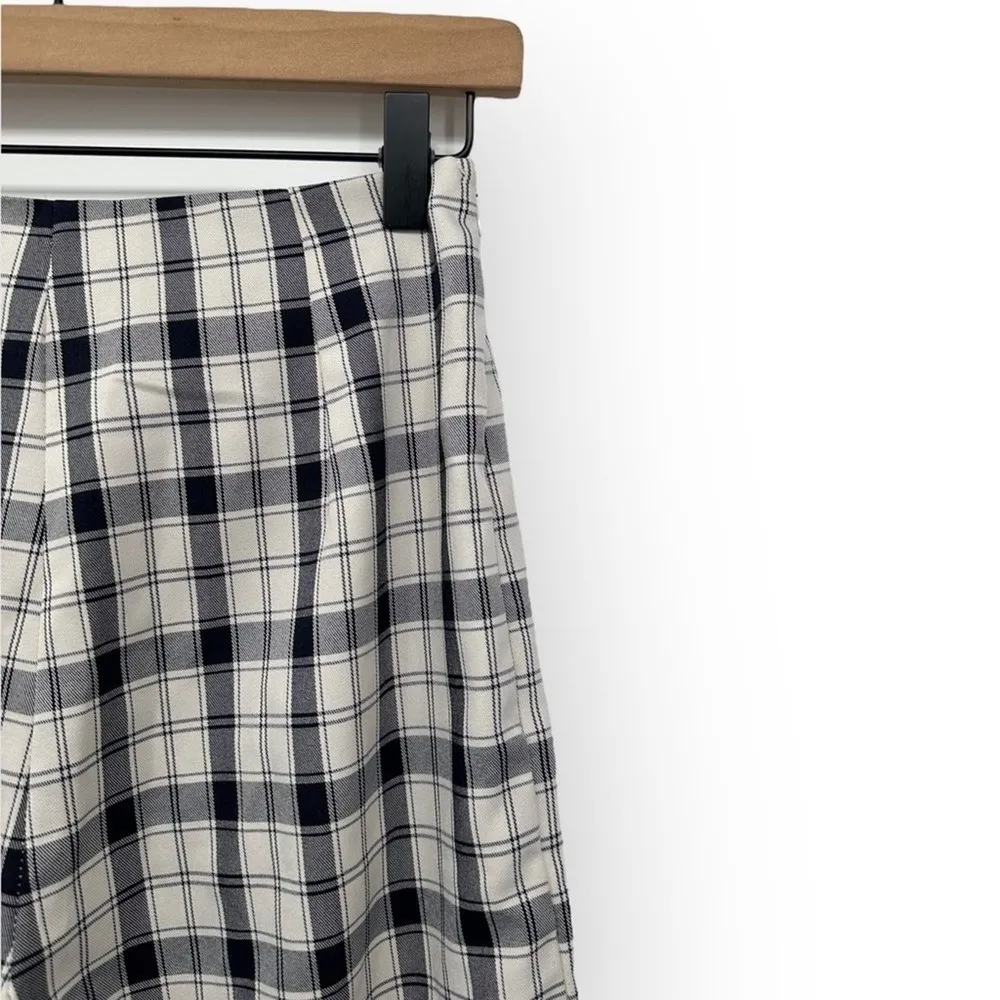 Princess Polly Euros Black and White Plaid Wide Leg Trouser Pants - Image 10