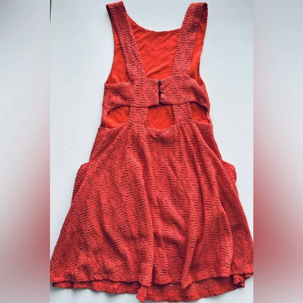 Persimmon Lace sleeveless Poppy Cutout Mini Dress open back fall XS - Image 2
