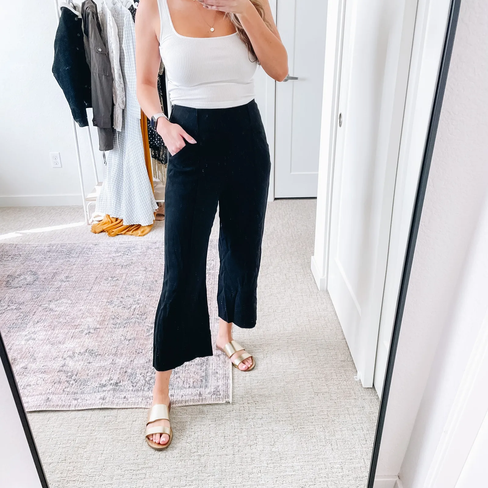 ALC Black Wide Leg Trousers - Image 13