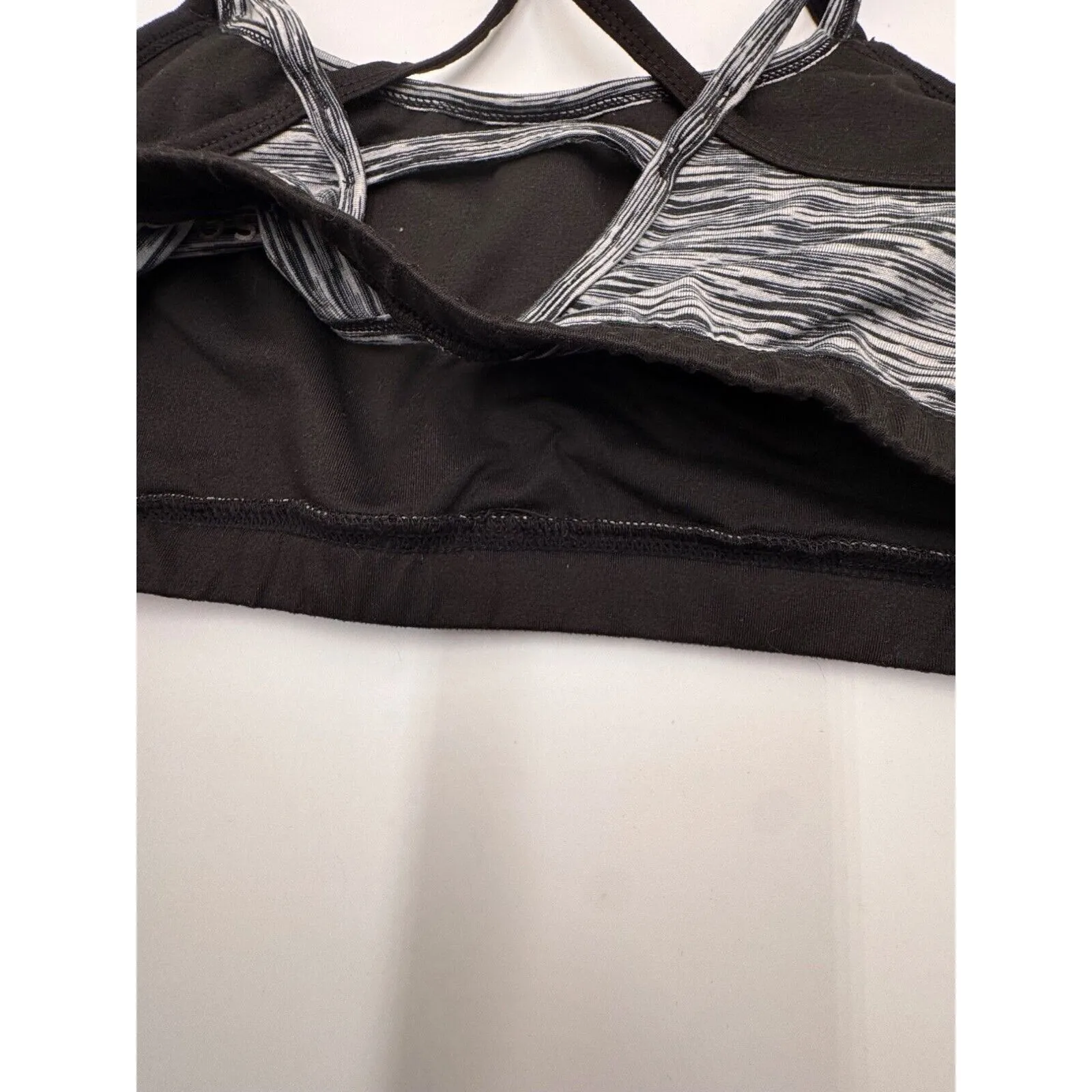 Soybu Sports Bra Womens XL Strappy Levity Black & Gray Polyester/Spandex - Image 5