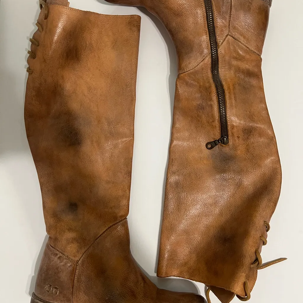 Bed Stü Manchester Tan Lace Up Boots Size 8.5 - Image 5