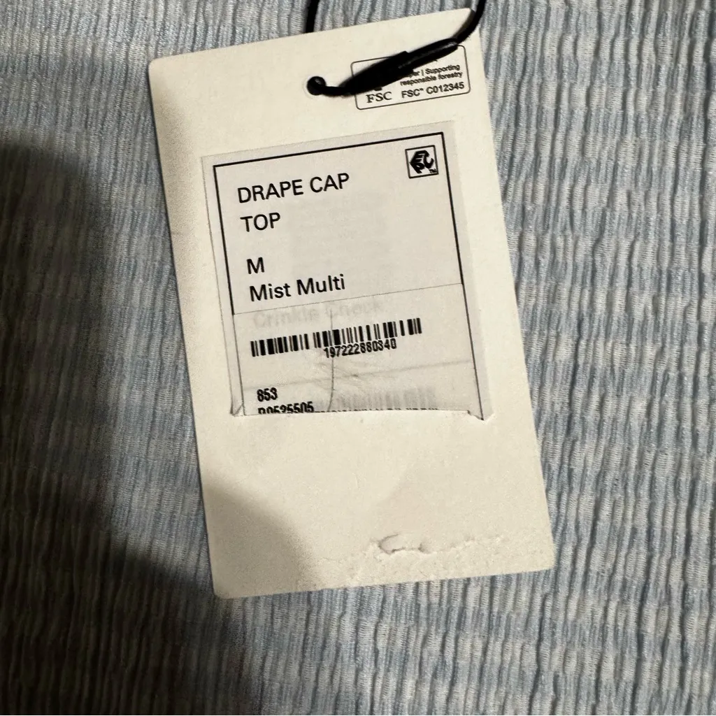 Theory Women’s Gingham Crinkle Cap Sleeve Top - Image 11